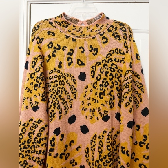 Anthropologie Farm Rio Palms Sweater Mini Dress - Picture 4 of 12